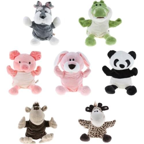 Animal Hand Puppets - Hand Puppet for Kids and Toddlers - Role Play Interaction Gloves Soft Toy for Both Boys and Girls