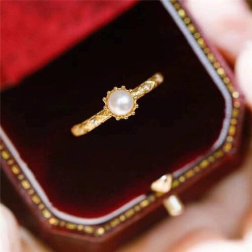 Crown Popular Ring Base Mountings Findings Settings Adjustable Ring Jewelry Parts Fittings Accessories for Pearl Beads Stones