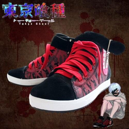 Anime Tokyo Ghoul Kaneki Ken Cosplay Shoes Athletic Shoes High Walking Sport Shoes Anime Costumes sneaker Casual Shoes in stock