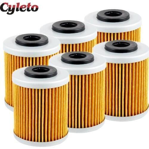 2/4/6pcs Motorcycle Oil Filter for KTM SX XC SC EXC SMR SMS SXS SXC XCW XCG EXC-G 450 520 525 540 560 1999 2000 2001 2002-2011
