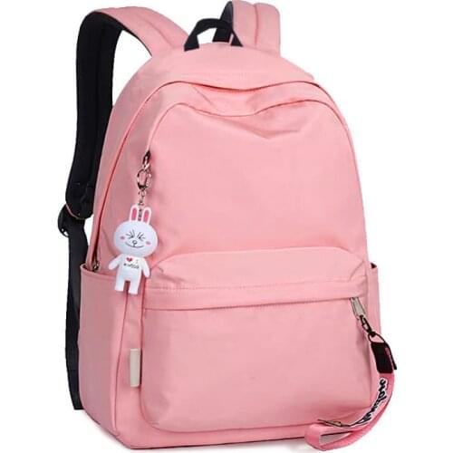 Cute Kids School Bags for Girls Teenagers Student Backpack Women Bookbags Nylon Large Capacity 2021