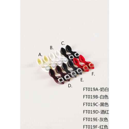 1/6 Scale FT019 Flat Shoes Female Soldier Sandals Model for 12"