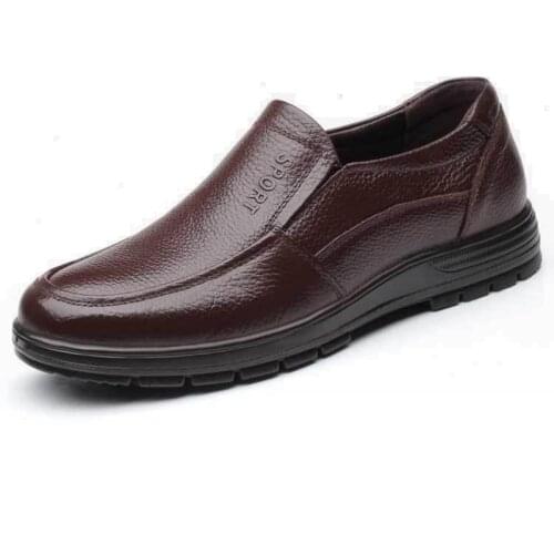Chef Shoes Non-slip Leather Shoes Mens Hotel Work Shoes Wear-resistant Waterproof Non-slip Oil-proof Casual Soft Sole