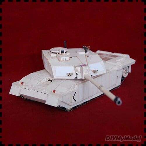 DIYMyModeI British Challenger 2 main battle tank 1:43 DIY Handcraft Paper Model KIT Handmade Toy Puzzles Gift Movie props