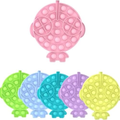 Fidget Reliver Stress Toys Rainbow Push It Bubble Antistress Toys Funny Fidget Sensory Toy To Relieve Autism Free Shipping