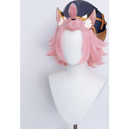 Genshin Impact Diona Cosplay Wig Heat Resistant Synthetic Hair Carnival Halloween Party Props