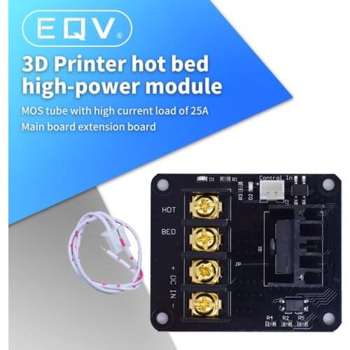 3D Printer Hot Bed Power Expansion Board Heating Controller MOSFET High Current Load Module 25A 12V or 24V for 3D Printer Parts