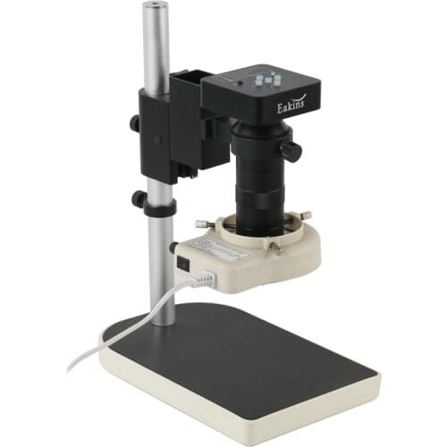 34MP 2K 1080P 3400W HDMI USB Industrial Video Microscope Camera 100X Zoom C Mount Lens 56 LED Light For Phone CPU Chip Repair