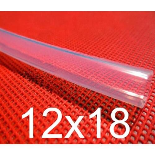 12mm ID 18mm OD 12x18 Transparent Food Grade Medical Use FDA Silicone Rubber Flexible Tube / Hose / Pipe / tubing