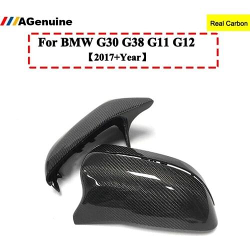 Real carbon fiber mirror cover caps replacement type for BMW 5 series G30 G38 6Series 7 Series G11 G12 2017year