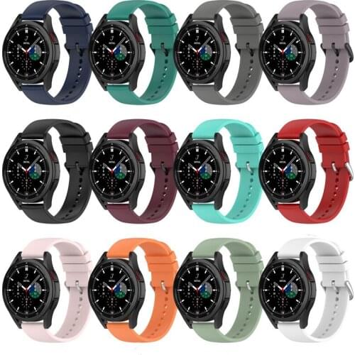 20 22mm WatchBand Strap For Samsung Galaxy Watch 4 44MM 40mm /Galaxy Watch 4 Classic 42mm 46mm Band Silicone Wristbands Bracelet