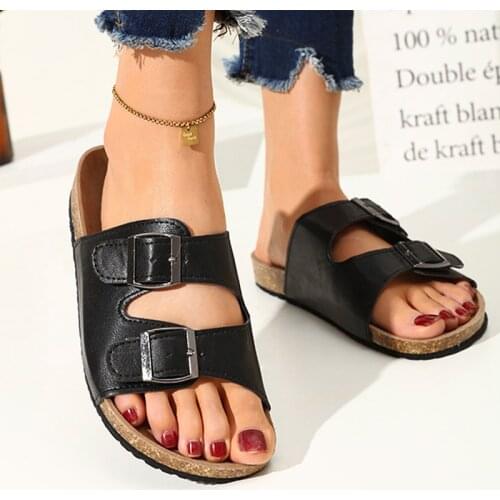 MCCKLE Womens Summer Flip-Flops Slippers Retro Sandals Women 2021 Flat Shoes Ladies Outdoor Thick Bottom Female Fashion Slides