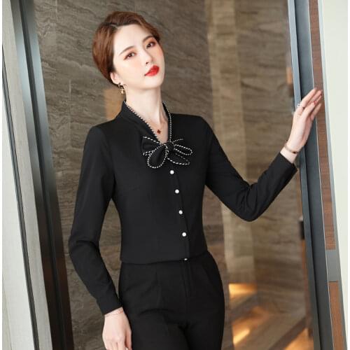 Черные блузки SOWXWV China At AliExpress