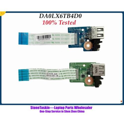 StoneTaskin DA0LX6TB4D0 for HP Pavilion DV6-3000 USB Adapter Connector board with cable 100% Tested