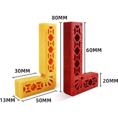90 Degrees L-Shaped Auxiliary Fixture Splicing Board Positioning Panel Fixed Clip Measuring Square Ruler Woodworking Tool
