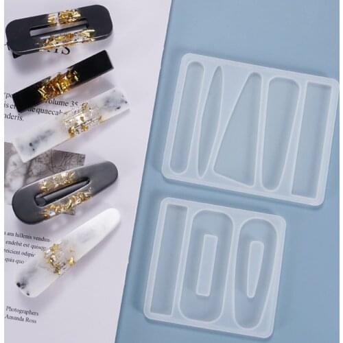Geometric Hairpin Molds For UV Resin DIY Handcraft Jewelry Pendant Resin Craft Bobby Pin