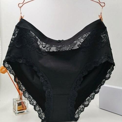 YAVO SOSO High Quality Lingeries Briefs Women Breathable Cotton Underwear plus size 6XL Lace Bow Big size Womens Panties