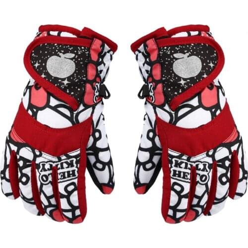 60% Hot Sale 1 Pair Skiing Gloves High Insulation Warming Keeping Waterproof Winter Unisex Kids Snow Gloves for Outdoor