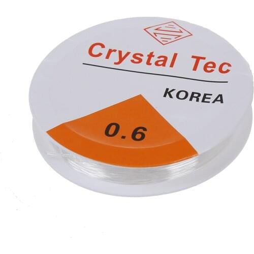 10 m wire / rope elastic for threading beads - White