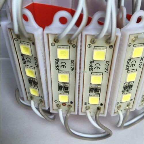 600Pcs Slim Board 5054 LED Advertising Light Module DC12V 3Chips 1.5W Waterproof For Sign Box