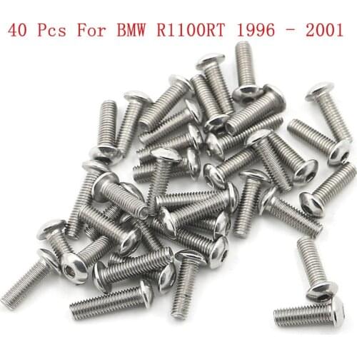Motorcycle accessories FAIRING BOLT KIT For BMW R1100 RT R1100RT 1996 - 2001 STAINLESS STEEL Screw Nut Repair KIT