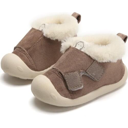 Children Cotton Shoes Baby Girls Boys Shoes Kids Ankle Boots Warm Thick Cotton-padded Winter Shoes Toddlers Infants Boots 14-23