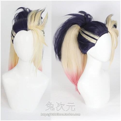KDA The Baddest Akali/Kaisa Role Play Heat Resistant Synthetic Hair Halloween Party Cosplay + Wig Cap