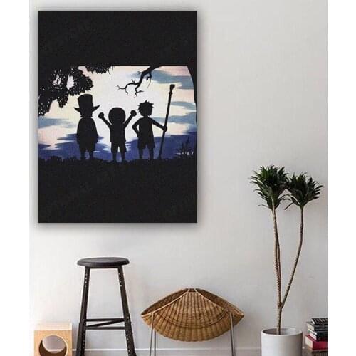 Classic Japanese Anime One Piece Poster Wall Pictures Bedroom Living Kids Room Sofa Wall Art Home Decor Quality Canvas Painting