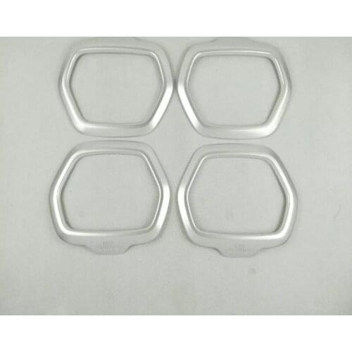 For Jeep Renegade 2014 2015 2016 ABS Matte Speaker Audio Acoustic Horn Mask Moulding Trim Cover Car Styling Auto Accessories