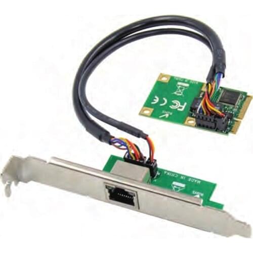 Mini PCIe To Single Port RJ45 Gigabit Ethernet NIC Network Card Intel 10/100/1000Mbps JL82574L Chipset Mini PCI-E