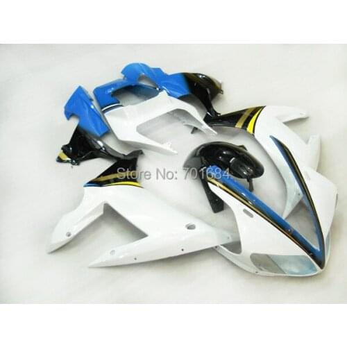 Fashion Hot New White Blue 2002 2003 Motorcycle Bodywork Fairing Set Injection Mold For YAMAHA YZF1000 R1 02-03 (14) [CK806