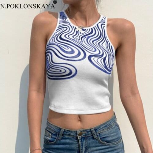 N.POKLONSKAYA Women's Cropped Tank Tops