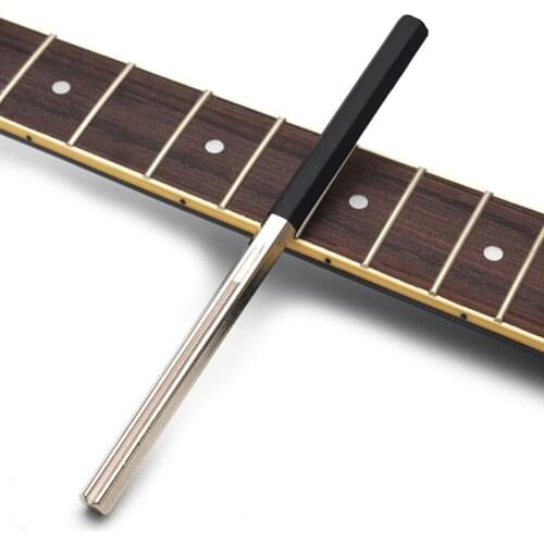 Guitar Fret Crowning File Fret Dressing File with 3 Size Edges Luthier Tool for Guitar Polishing Tools Guitar Parts