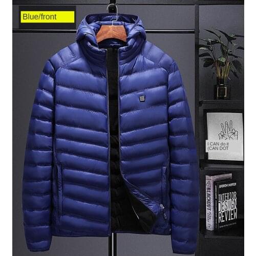 2021 NEW Heated Vest Jackets USB Electric Heating Hooded Cotton Coat Hunting Thermal Warmer Jacket Winter WARM Outdoor