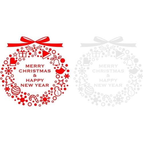 New Year Window Clings Christmas Window Stickers Dressing for Home Shop Window Office Party Holiday Decorations