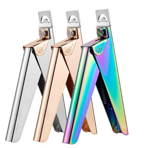 50Pcs/Lot Edge Cutter French Nail Scissors Stainless Steel Extended U Scissors False Nail Clipper Manicure Tools HA2219