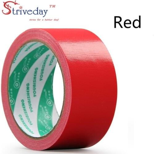 2pcs 45mm wide and 10 meters color Cloth base tape Single-sided Strong waterproof No trace High viscosity carpet tape Diy