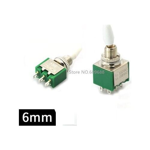 Toggle Switch KNX1*2 /2A 250V Buttn Switch 3 Pins KNX 2*2 6 Pins