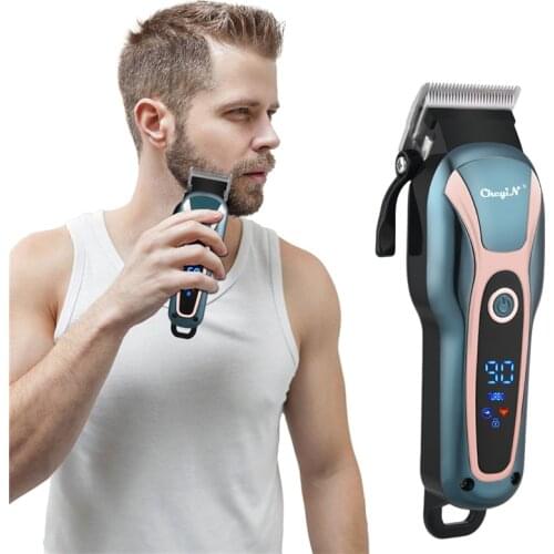CkeyiN profession Hair Trimmer Men Electric Hair Clipper Razor Beard Trimmer shaving Machine Haircut Cordless Hair trimmer