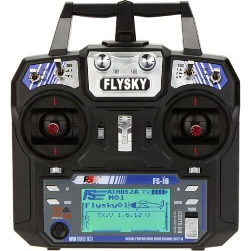 Flysky FS-i6 AFHDS 2A 2.4GHz 6CH Radio System RC Transmitter for RC Helicopter Glider with FS-iA6 RC Receiver Mode 2
