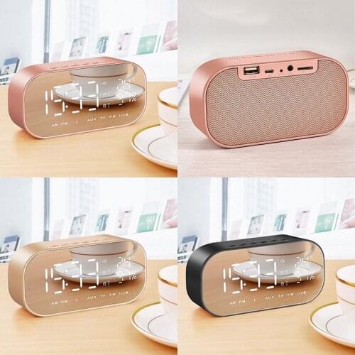 S2 Bluetooth wireless mini alarm mirror small stereo computer car subwoofer creative bedside speakers