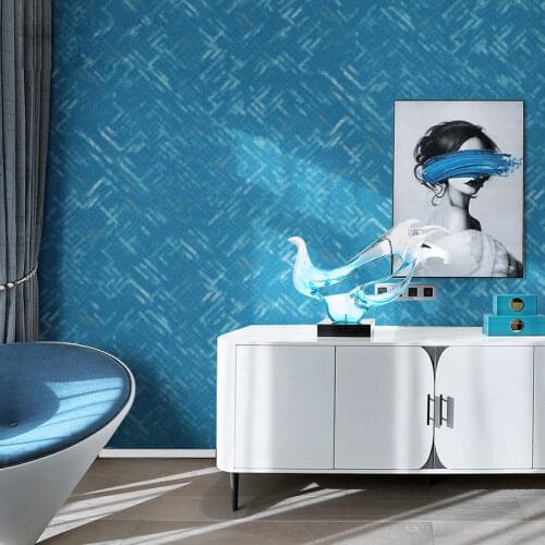 Modern Nordic Bedroom Decor Wallpaper Roll Blue Orange Grass Green Grey Solid Color Papel Mural for Living Room Walls Background