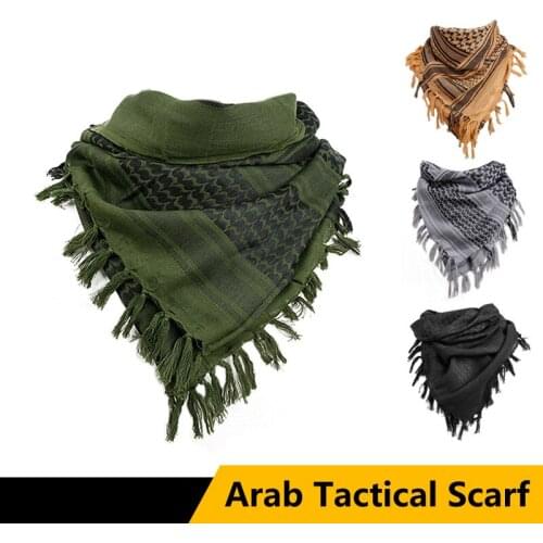Thicken Army Military Tactical Unisex Muffler Arab Cotton Scarf Hunting Paintball Head Scarf Face Mesh Desert Bandanas Military