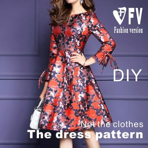 Skirt Pattern Ladies Dress Pattern Clothes Cutting Design Drawing BLQ-324