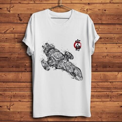 Firefly Serenity sumi-e funny t shirt men summer new white casual homme short cool geek tshirt unisex gift