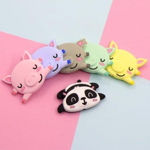 1pcs Baby Pacifier toy bear koala cartoon rodent silicone pacifier pendant cute pig Necklace accessories baby chew toy