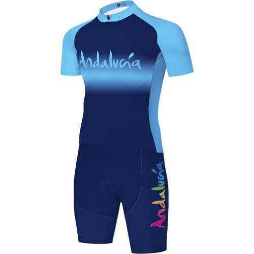 2021 cycling team skinsuit ANDALUCIA cycling jersey suit unisex equipamento de ciclismo monos mujer