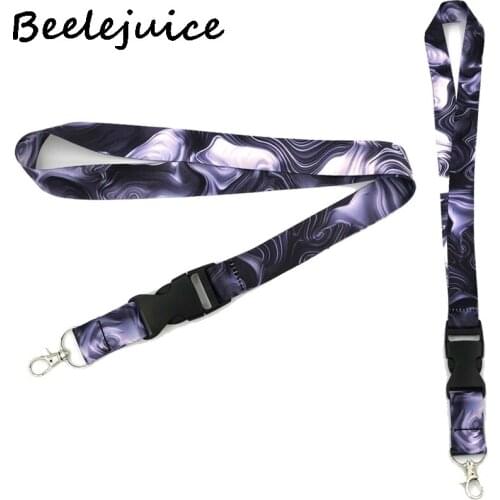 24pcs Watercolor Artistic wave pattern Art Key Chain webbings ribbons Neck Strap for Phone Keys ID Card Cartoon Lanyards