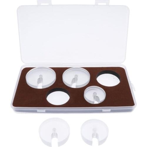 5 Pieces Plastic Watch Back Press Presser Dies Mold Watch Dies Fitting Size