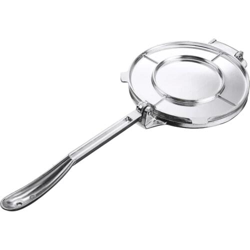 8'' Foldable DIY Tortilla Press Maker Aluminum Dough Pastry Press Maker Kitchen Tortilla Cake Press Utensils Bakeware Tool